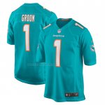 Camiseta NFL Game Miami Dolphins Number 1 Groom Game Aqua