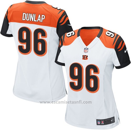 Camiseta Cincinnati Bengals Dunlap Blanco Nike Game NFL Mujer replicas