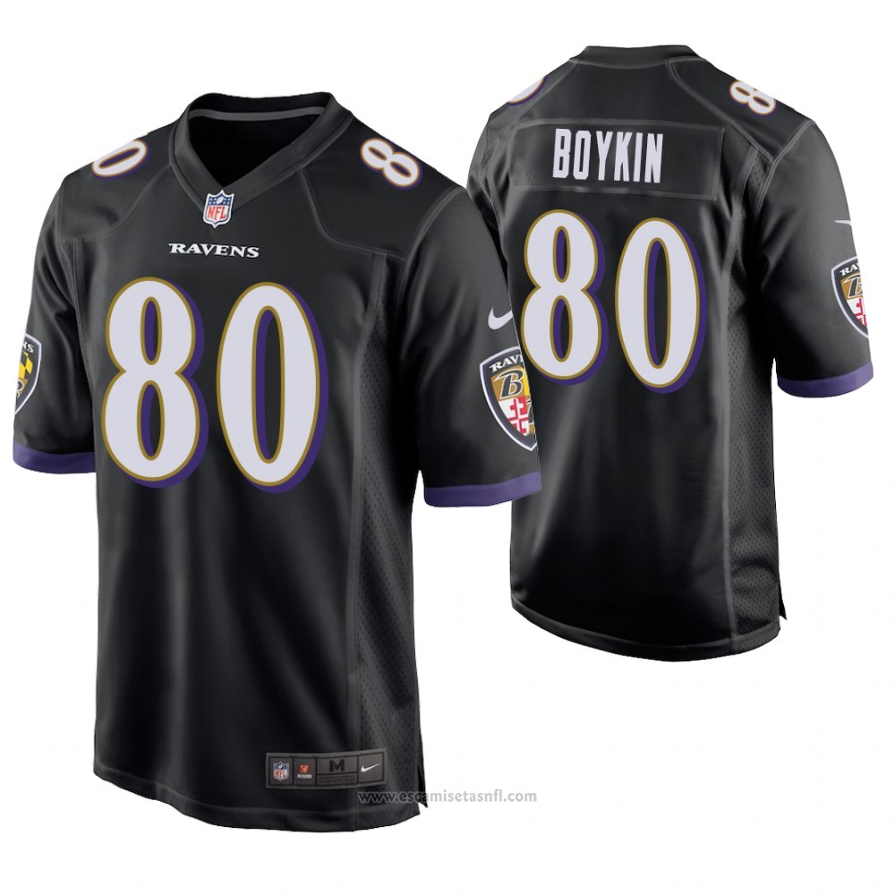 Camiseta NFL Game Hombre Baltimore Ravens Miles Boykin Negro replicas